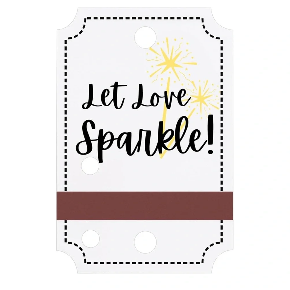 Let Love Sparkle Paper Tags - 80 pcs